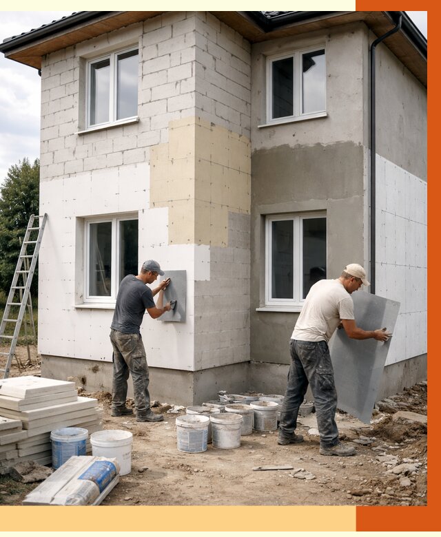 Утепление дома из газобетона в Архангельске от 4318 руб./м² — заказать у ТепломастерРхн